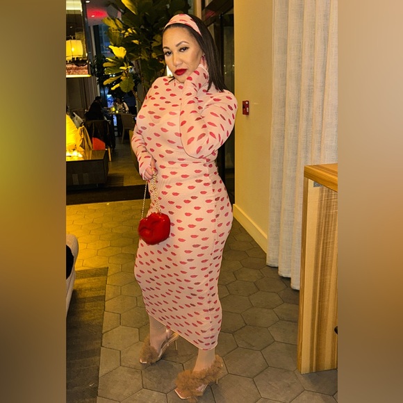 AFRM ** Shailene Dress + Headband** in Almond Kiss 💋 💋💋 - Picture 5 of 5